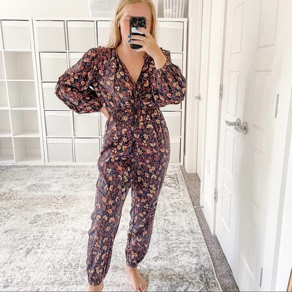 Ulla Johnson Delphine Jumpsuit Midnight Floral - Picture 1 of 11